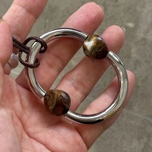 Smily face Silver Tone adjustable Necklace